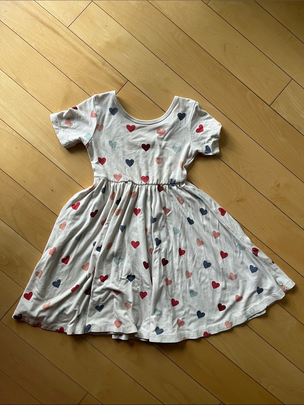 Kyte multi hearts print Twirl Dress